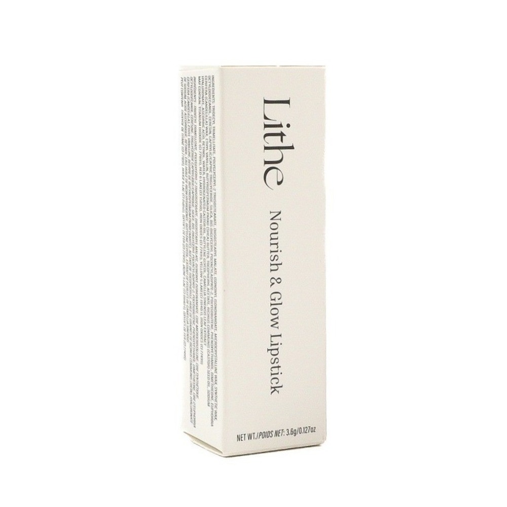Lithe - Nourish & Glow Lipstick - Peony - 0.127 oz / 3.6g - Full Size